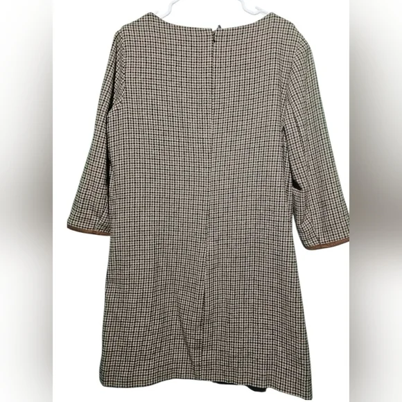 Preston & York Womens Houndstooth Dress Size 12 EUC 23 PTP - Picture 2 of 3